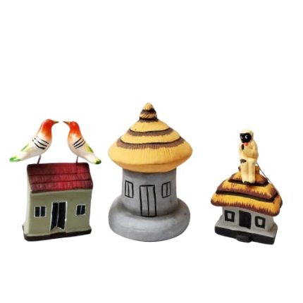 handmade golu home clay crafts 3 set 25 cm 10 cm 30 cm